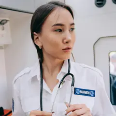 Lena with her stethoscope